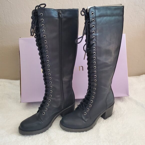 MADDEN GIRL LACE UP MOTO STYLE BOOTS - Picture 3 of 15
